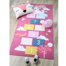 Tapis de sol marelle - Rose - Home Maison