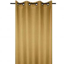 Rideau occultant doublure polaire - Jaune moutarde - Polyester/Occultant - Home Maison