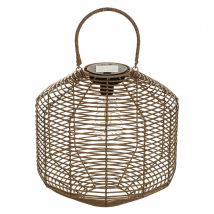 Lampe d'extérieur solaire et en rotin - Naturel - Rotin - Home Maison