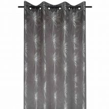 Rideau d'ameublement au style cocotier - Taupe - Polyester - Home Maison