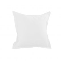 Taie d'oreiller unie en coton - Blanc - Coton - Home Maison