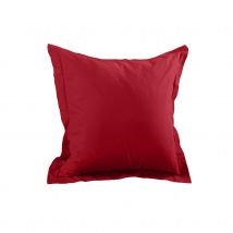 Taie d'oreiller unie en coton - Rouge - Coton - Home Maison