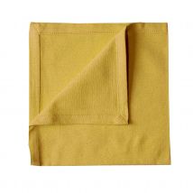Serviette de table unie et colorée - Jaune - Coton - Home Maison