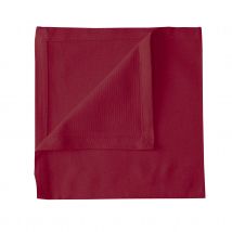 Serviette de table unie et colorée - Bordeaux - Coton - Home Maison