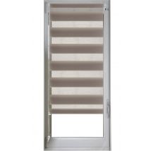 Store enrouleur jour/nuit - Taupe - Polyester - Home Maison