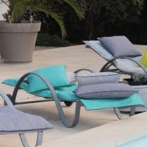 Matelas de plage - Bleu azur - Polyester - Home Maison