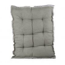 Matelas bi-faces à franges - Naturel - Coton - Home Maison