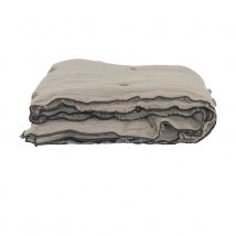 Edredon en lin - - Effet floral - Naturel - Lin - Home Maison