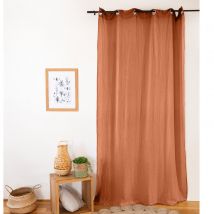 Rideau d'ameublement en gaze de coton - Terracotta - Gaze de coton/Coton - Home Maison