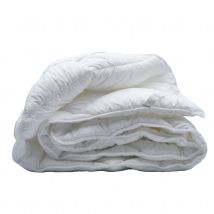 Surmatelas à piquage losanges - Blanc - 90x190 cm - Polyester/Microfibre - Home Maison