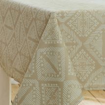 Nappe ovale Boho - Ficelle - 180x240 cm - Polyester - Home Maison