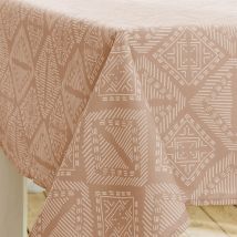 Nappe ovale Boho - Terracotta - 180x240 cm - Polyester - Home Maison