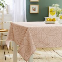 Nappe ronde Boho - Terracotta - 180 cm - Polyester - Home Maison