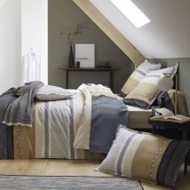 Housse de couette Marlow - Beige - Coton - Home Maison