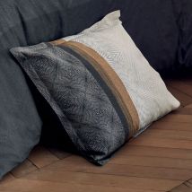 Taie d'oreiller au style graphique et masculin - Noir - Coton - Home Maison