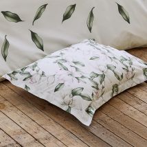 Taie d'oreiller Magnolia Sauge - Blanc - Coton - Home Maison