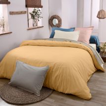 Taie de traversin en 100% coton biologique - Jaune - Coton - Home Maison