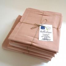 Drap plat en 100% coton biologique - Rose Blush - 280x300 cm - Coton - Home Maison