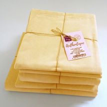Drap plat en 100% coton biologique - Jaune - 280x300 cm - Coton - Home Maison