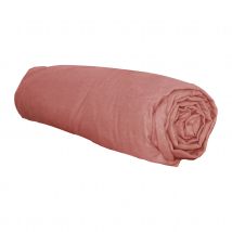 Drap housse en flanelle - Terracotta - Flanelle/Coton - Home Maison