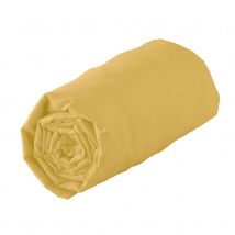 Drap housse en 100% coton biologique - Jaune - Coton - Home Maison