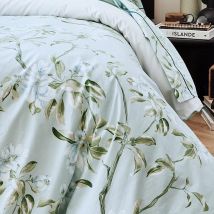 Drap plat en percale de coton au style anglais - Céladon - Percale de coton - Home Maison