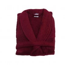 Peignoir de bain uni et coloré - Bordeaux - S - Coton - Home Maison