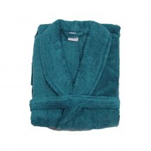 Peignoir de bain uni et coloré - Turquoise - Coton - Home Maison