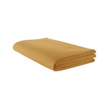 Drap plat uni en percale de coton - Ambre - Percale de coton - Home Maison