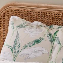 Taie d oreiller en satin exotiques - Beige - Coton - Home Maison