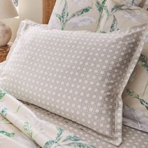 Taie d'oreiller en satin cannage - Beige - Coton - Home Maison