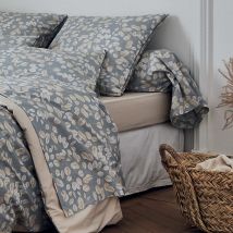 Taie de traversin en percale esprit cocooning - Gris - Percale de coton - Home Maison