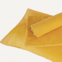 Housse de couette enfant uni - Jaune moutarde - Coton - Home Maison