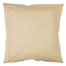 Taie d'oreiller en percale unie - Beige - Percale de coton - Home Maison
