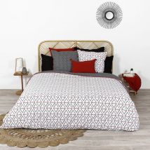 Parure de couette Bengal - Gris - Coton - Home Maison