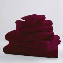 Drap De Bain Uni et Coloré - Prune - Coton - Home Maison