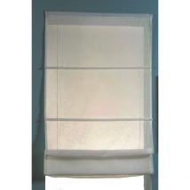 Store bateau en étamine blanc - Blanc - Etamine - Home Maison