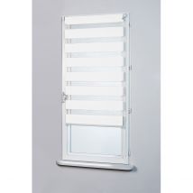 Store enrouleur jour nuit à chaînette - Blanc - Polyester - Home Maison