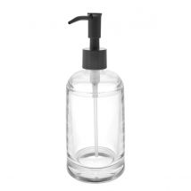 Distributeur de savon transparent - Blanc - Plastique - Home Maison