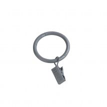 Lot de 10 anneaux à pince - Argent - Ø 4 cm - Métal/Fer Forgé - Home Maison