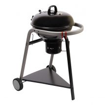 Barbecue au charbon de bois avec de 2 modes de cuisson - Noir - Métal - Home Maison