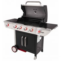 Barbecue à gaz avec tableau de bord en inox - Argent - Métal/Inox - Home Maison