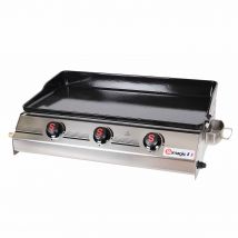 Plancha à poser pour grande tablée - Argent - 88.5x52x26.5 cm - Métal/Inox - Home Maison