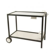 Desserte simple et pratique en acier - Noir - Métal - Home Maison