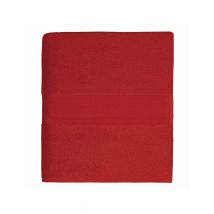 Linge de bain en coton moelleux 550gr/m² - Rouge - Coton - Home Maison