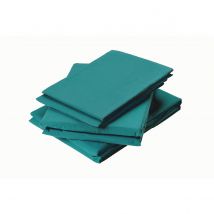 Taie de Traversin en Coton - Bleu Paon - Coton - Home Maison