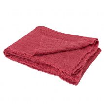 Plaid en 100% lin Jade - Rose - Lin - Home Maison