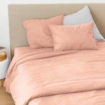 Housse de couette en coton lavé Cap Ferret - Rose - Coton - Home Maison
