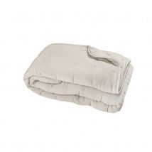 Couvre-Lit en microfibre matelassée - Beige - Polyester/Microfibre - Home Maison
