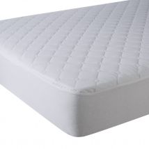 Alèse au dessus matelassé - Blanc - 180x200 cm - Polyester - Home Maison